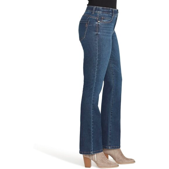 Women's Denim Boot Cut Jeans with Tummy Control Size 6 - Picture 2 of 3